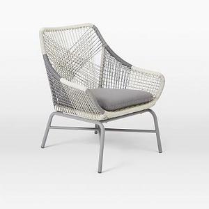 Huron Small Lounge Chair With Cushion, Gray/Seal