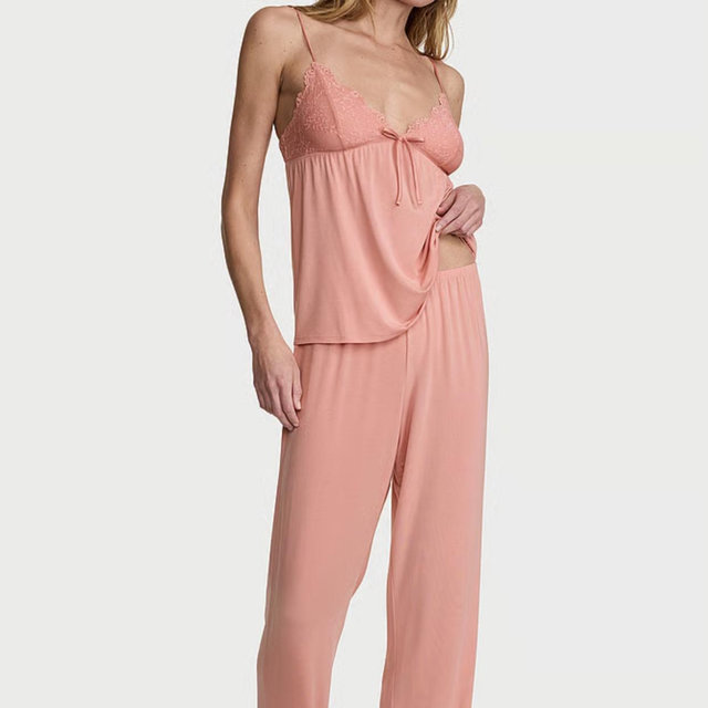 SoSoft™ Modal Lace-Trim Cami & Pants Set