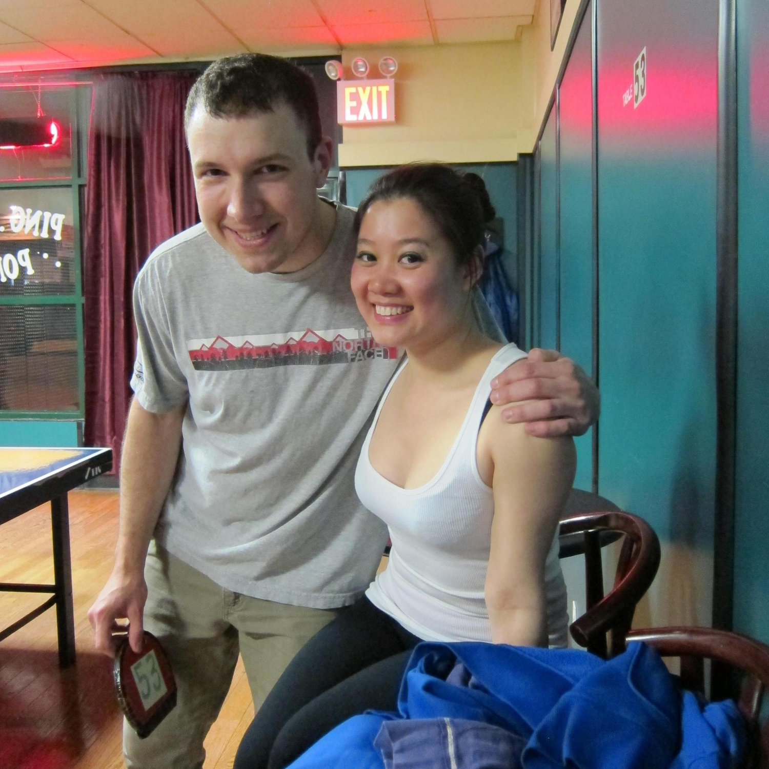 Shooting pool and playing ping pong in Brooklyn 4 years ago