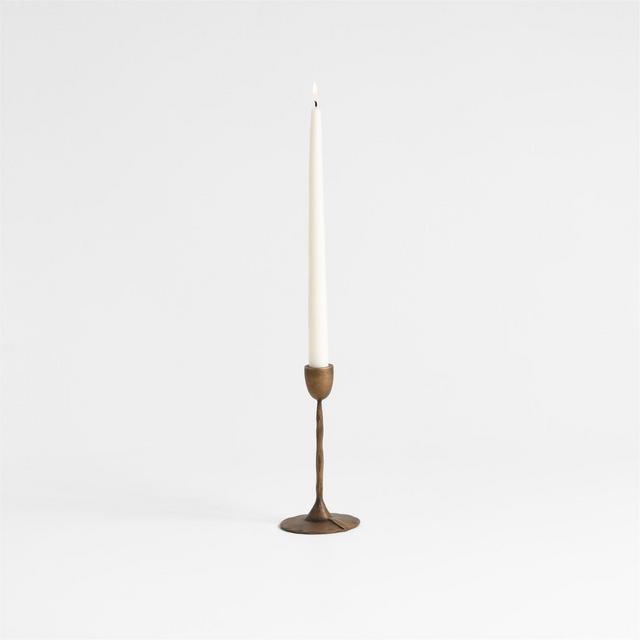 Barteau Small Brass Taper Candle Holder 7"