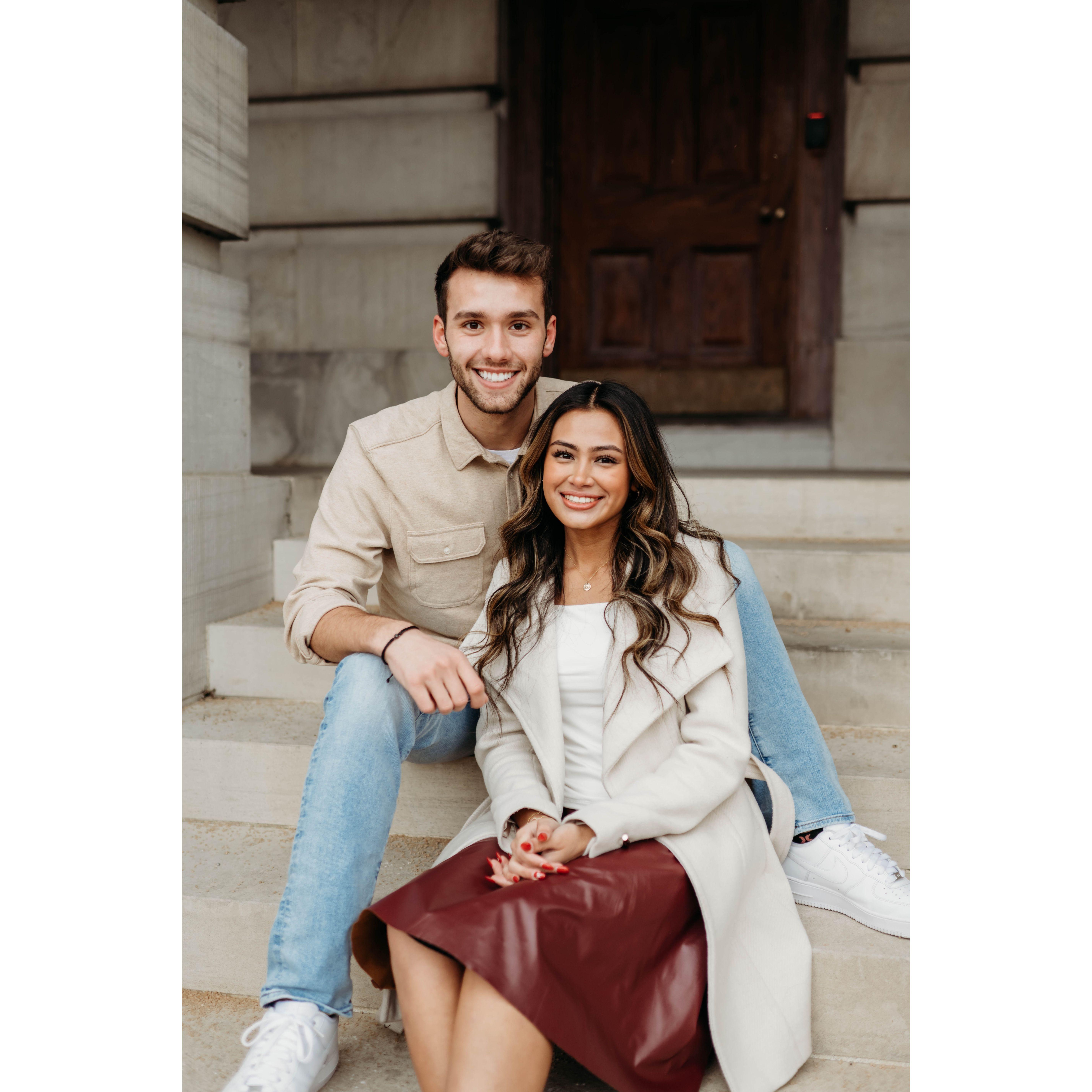 Darick's talented sister, Alyssa, willingly braved the 40 degree weather to capture this sweet photoshoot.