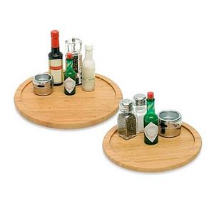 Lipper Bamboo 14-Inch Single Turntable