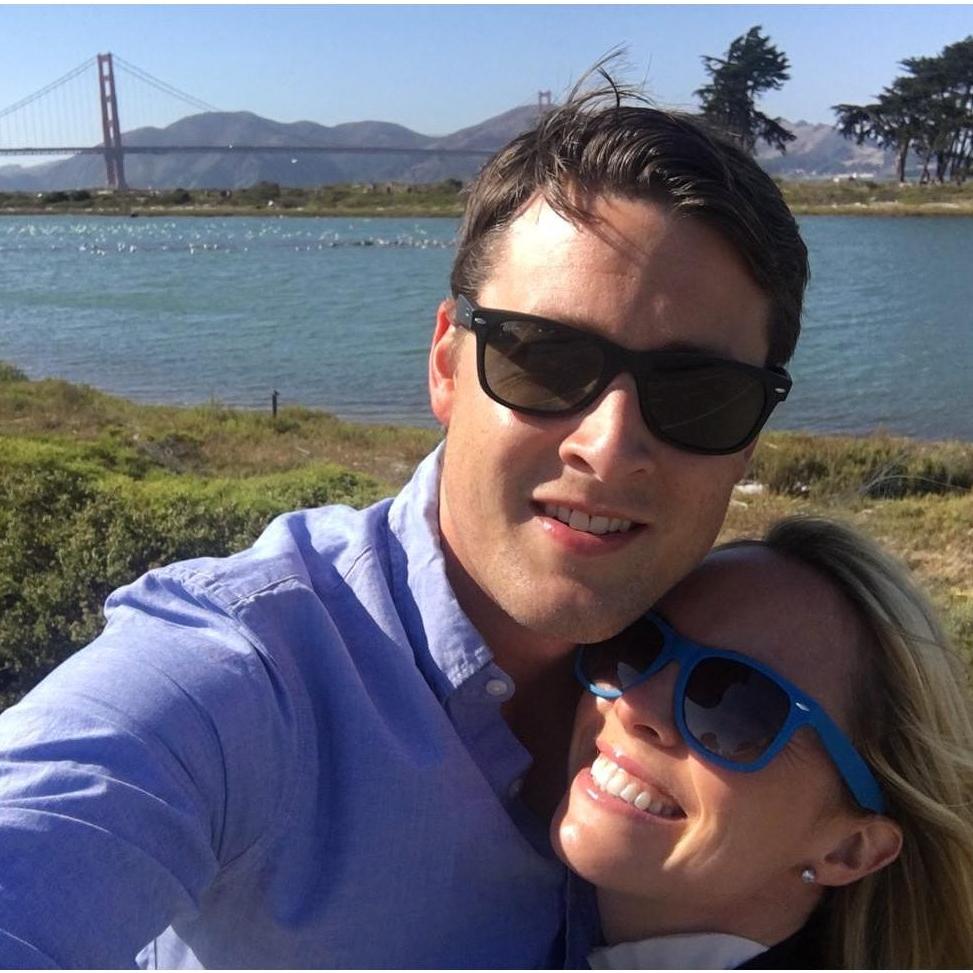 They celebrated their first anniversary (September 9) with a bike ride across San Francisco, the Golden Gate Bridge, and Sausalito.