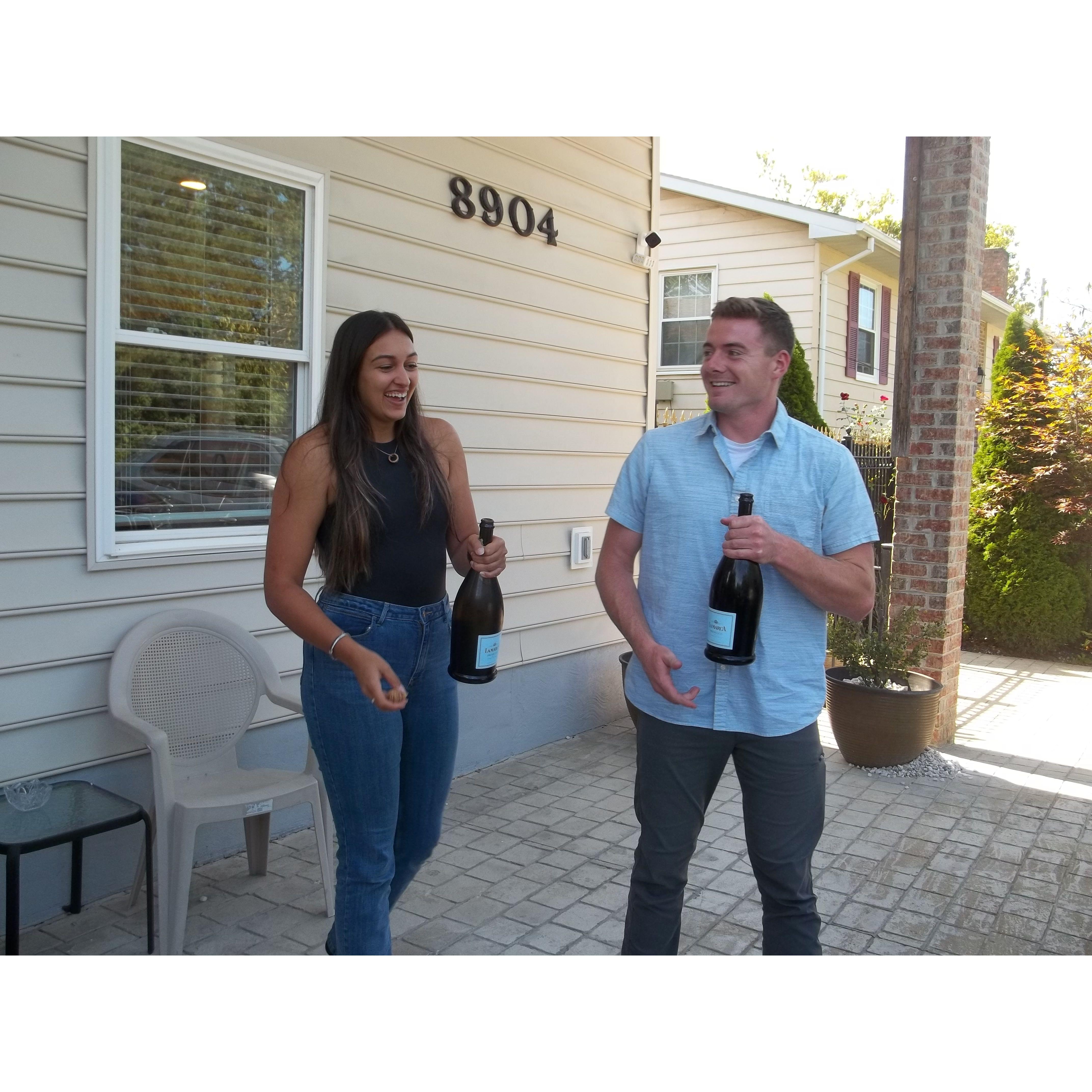 The champagne pop after graduating JJRTC!