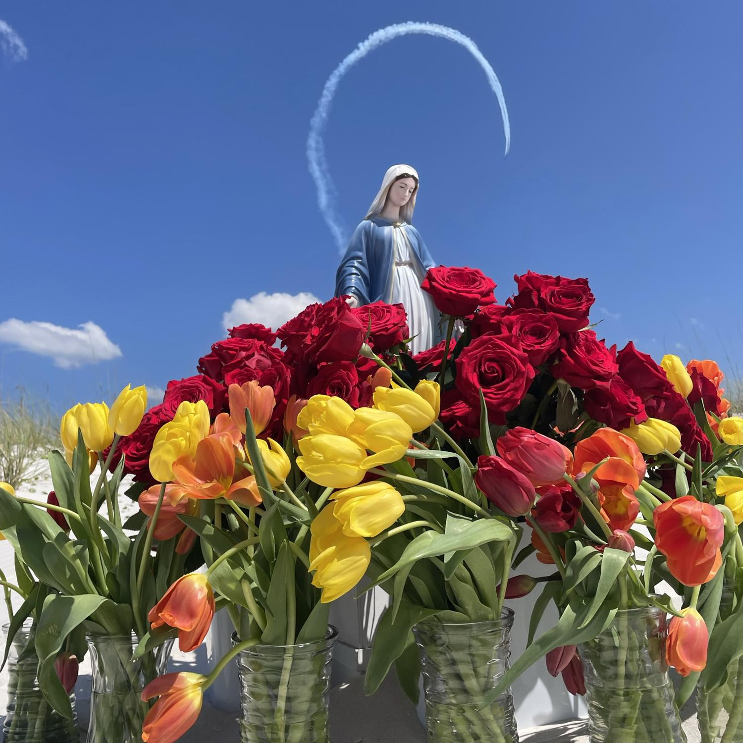 The Blue Angel’s flyover during our engagement