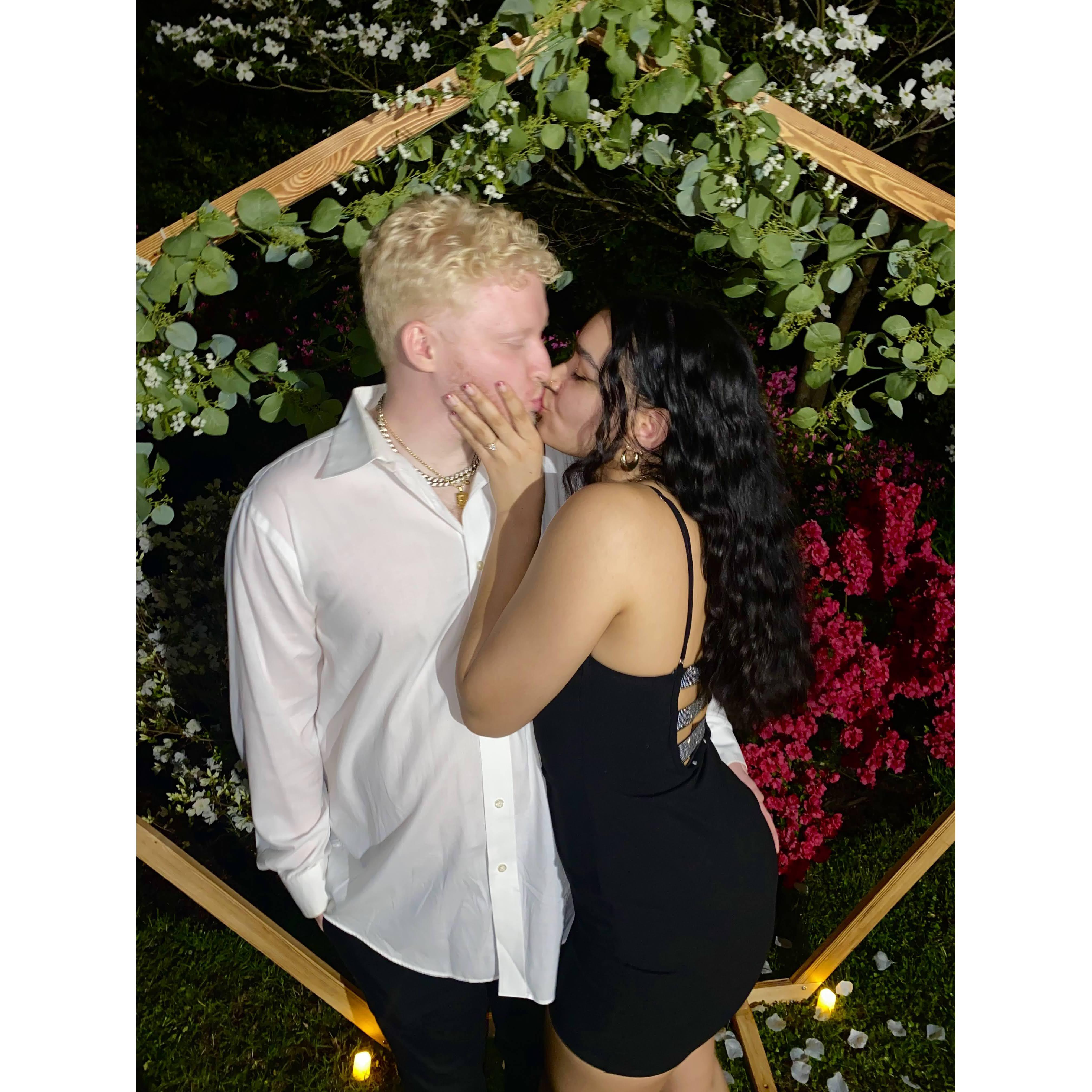 he proposed! and she said yes! april 15, 2023