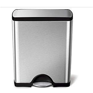 simplehuman 50 Liter Rectangular Kitchen Step Trash Can