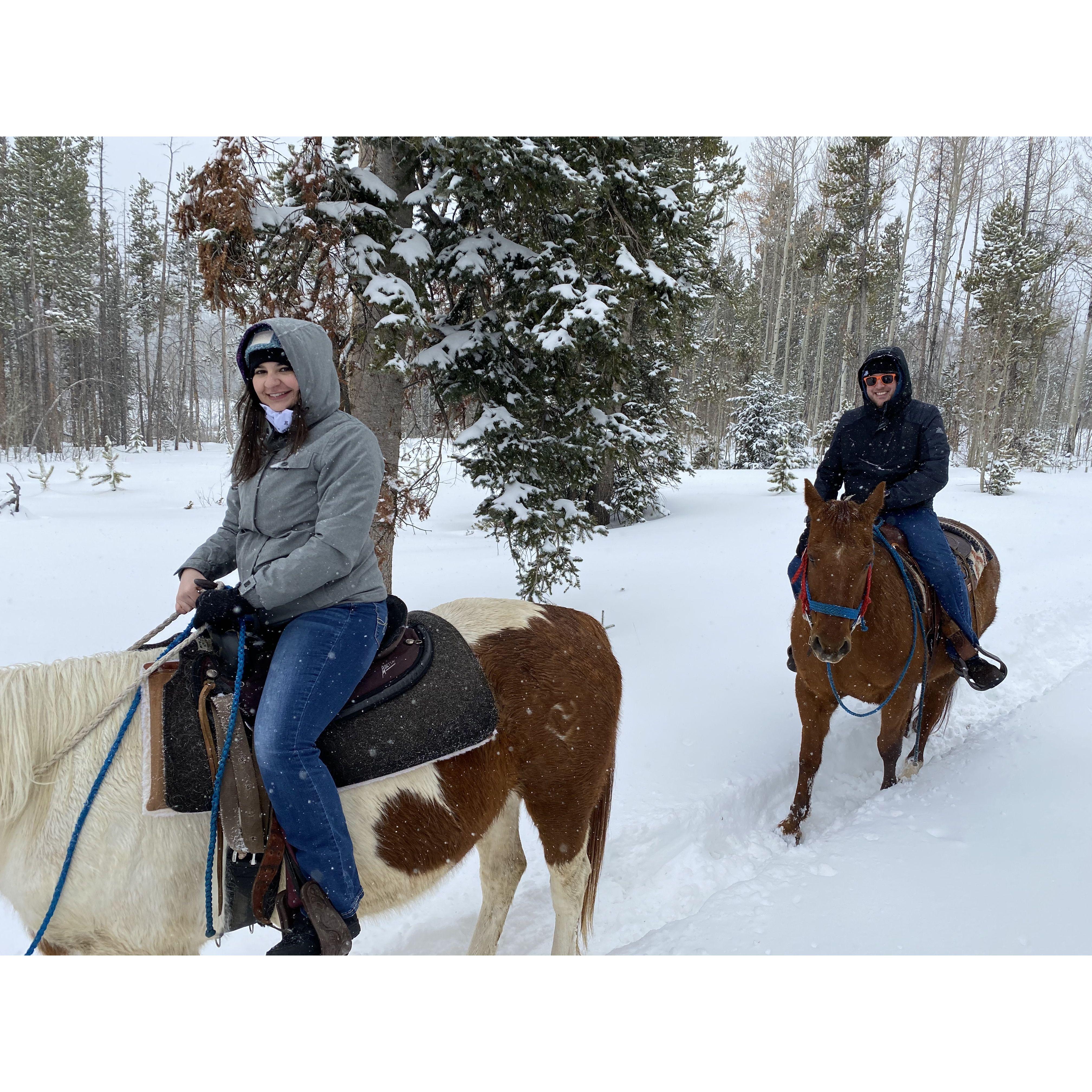 Horseback riding in Granby, CO
