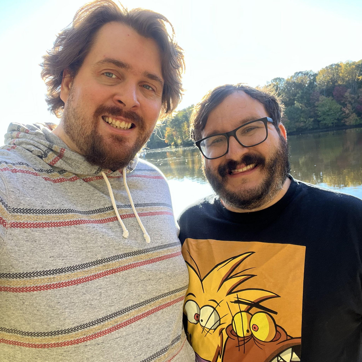 Matt and Andrew in Burke Lake Park Oct 2024
