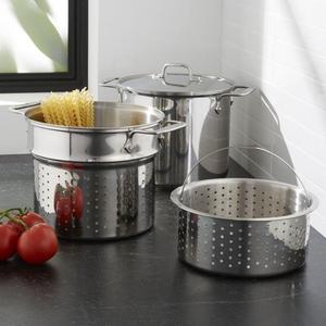 All Clad - All-Clad ® 8-Qt. Stainless Steel Multipot with Perforated Insert and Steamer Basket