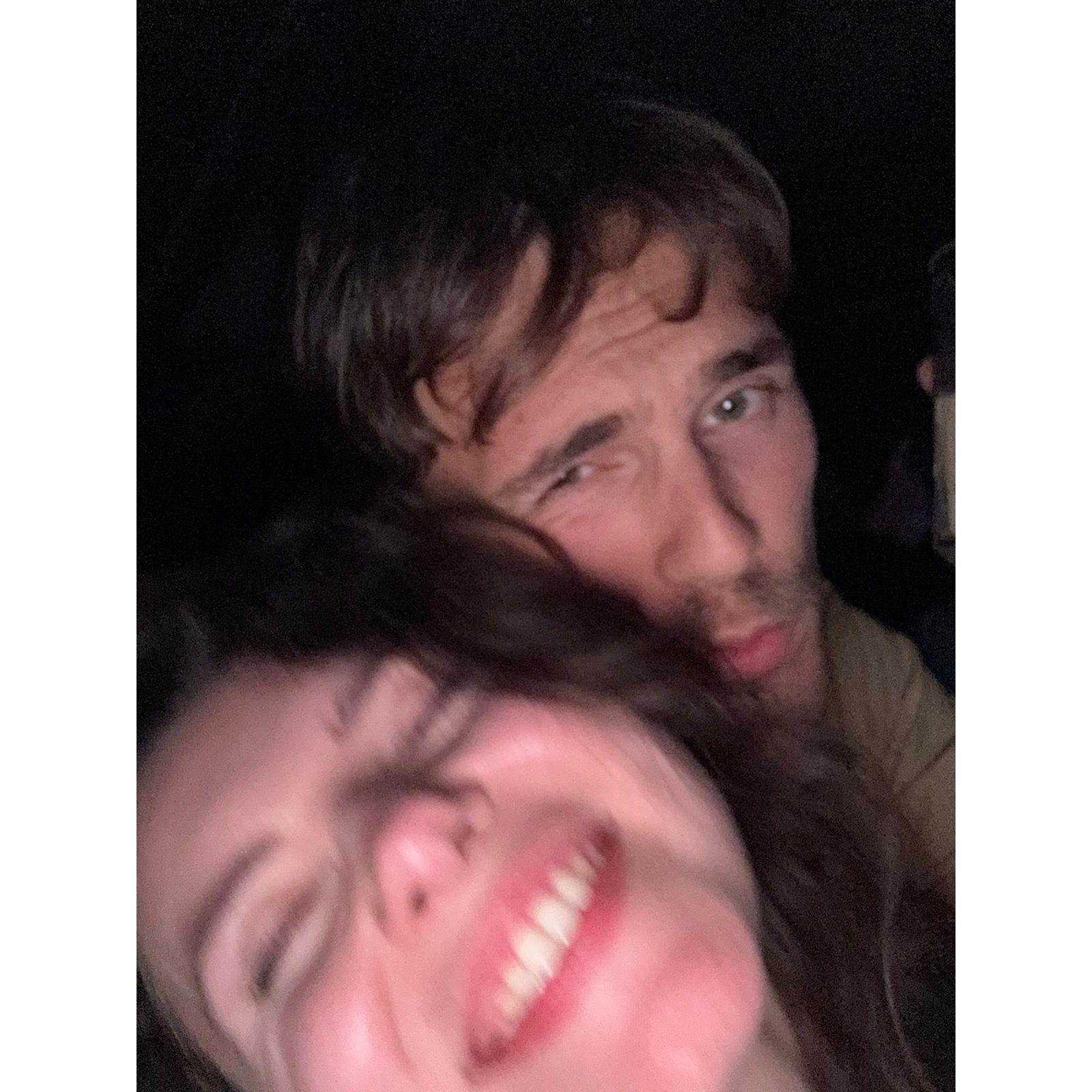 Octavia shitfaced at a Stuzzi concert in Stockholm