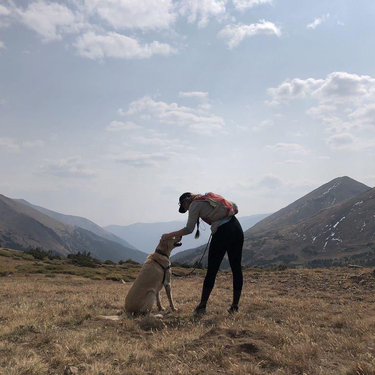Hil and Walt in Herman Gulch, our first big alpine hike after moving to Colorado