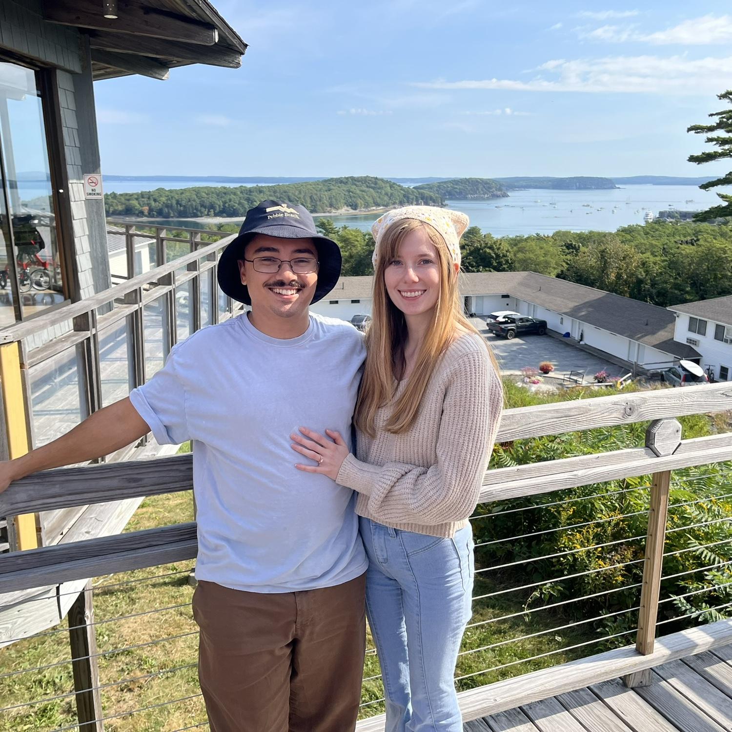 Our first photo together as Fiancés! 🩷