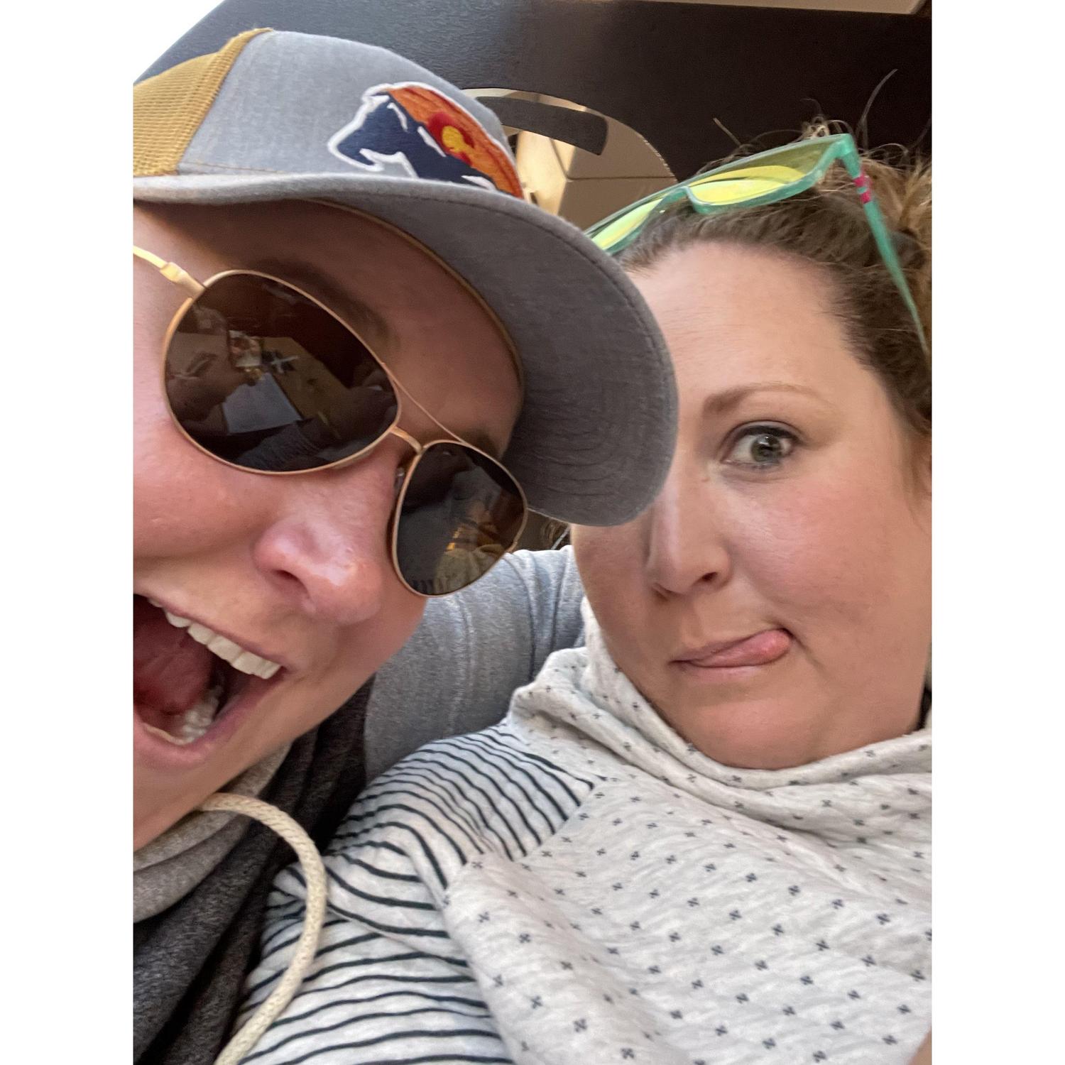 us just being us