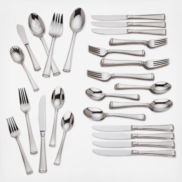 Lenox, Gorham Column 45-Piece Flatware Set, Service for 8 | Zola