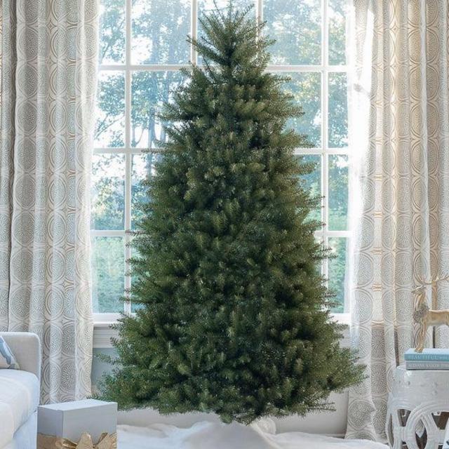 6.5' Yorkshire Fir Artificial Christmas Tree with 500 Warm White LED Lights