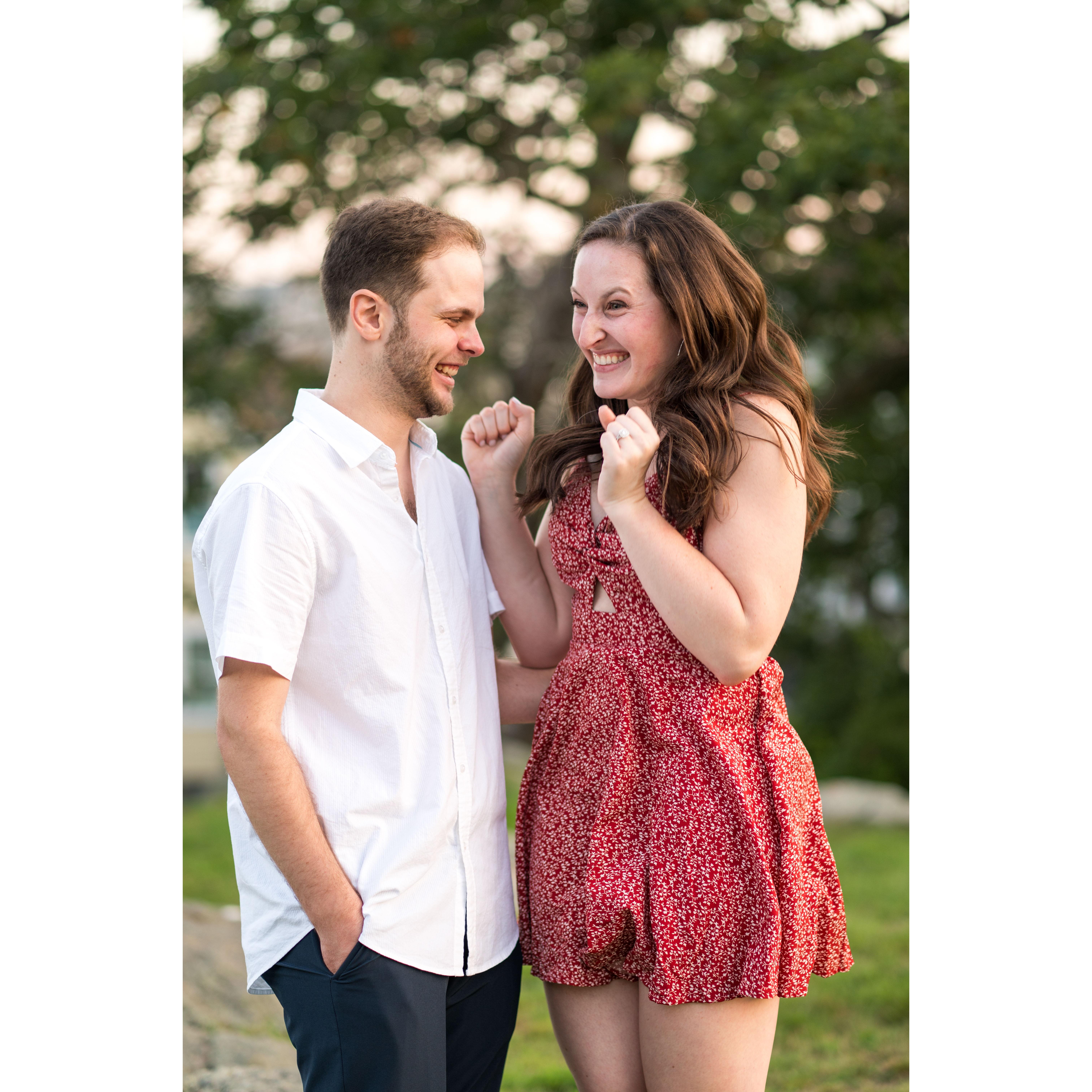 Can you tell she's excited?