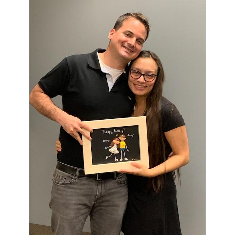 Our first picture as homeowners :)