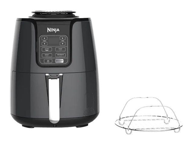 Ninja Air Fryer, 1550-Watt Programmable Base for Air Frying, Roasting, Reheating & Dehydrating with 4-Quart Ceramic Coated Baske