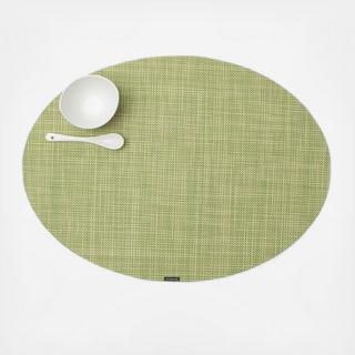 Oval Mini Basketweave Placemat, Set of 4