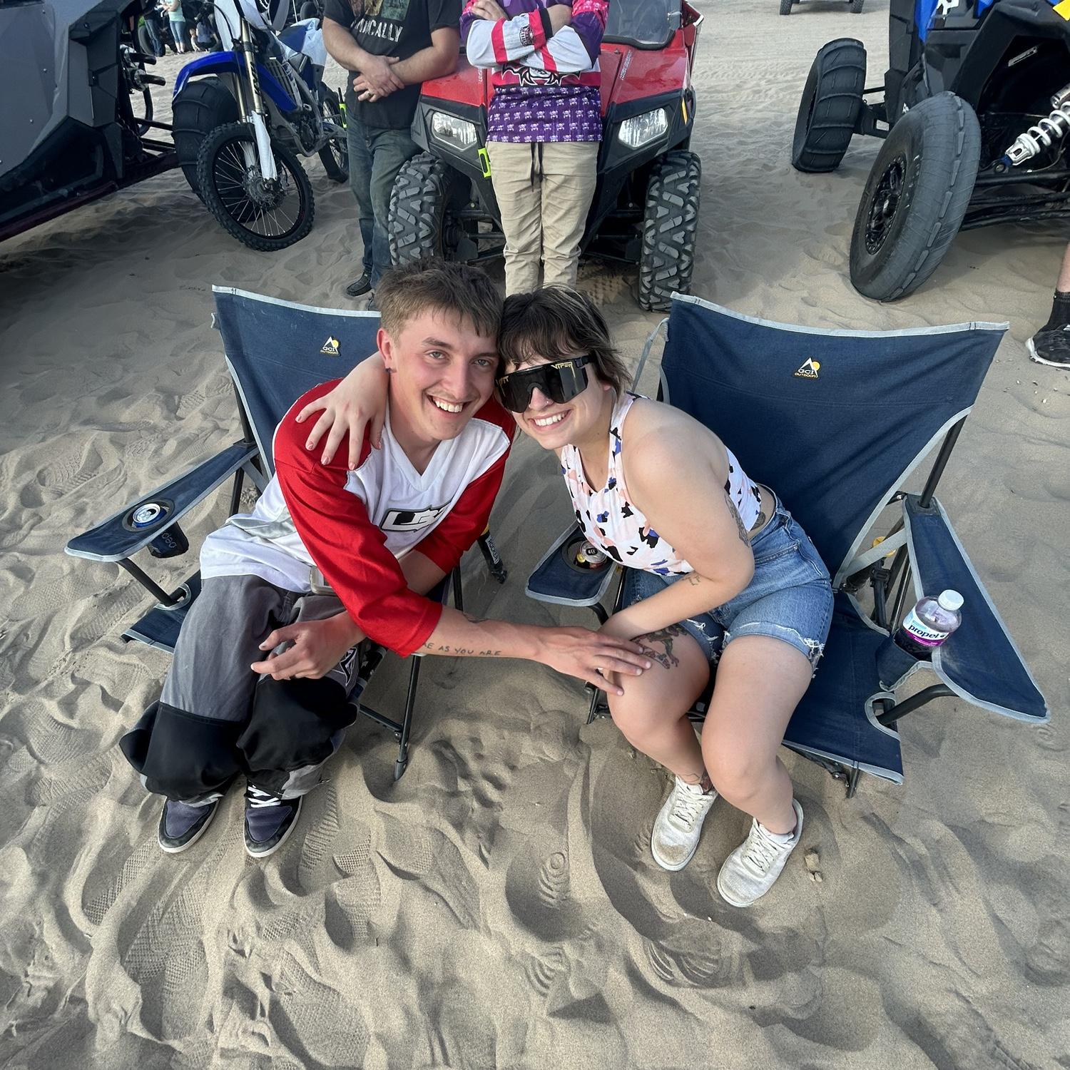 First time at the sand dunes.