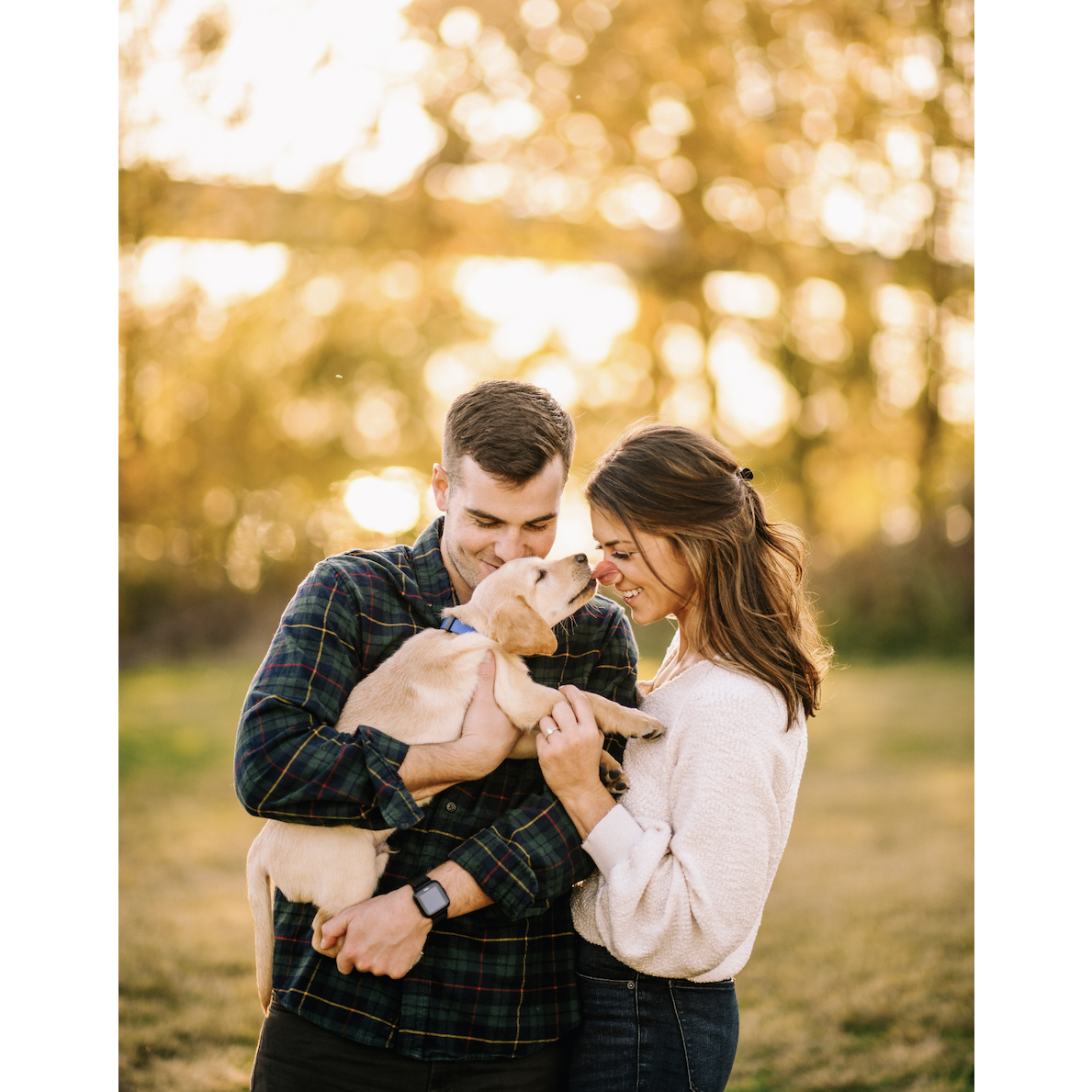 Engagement session with our special guest, Toast!