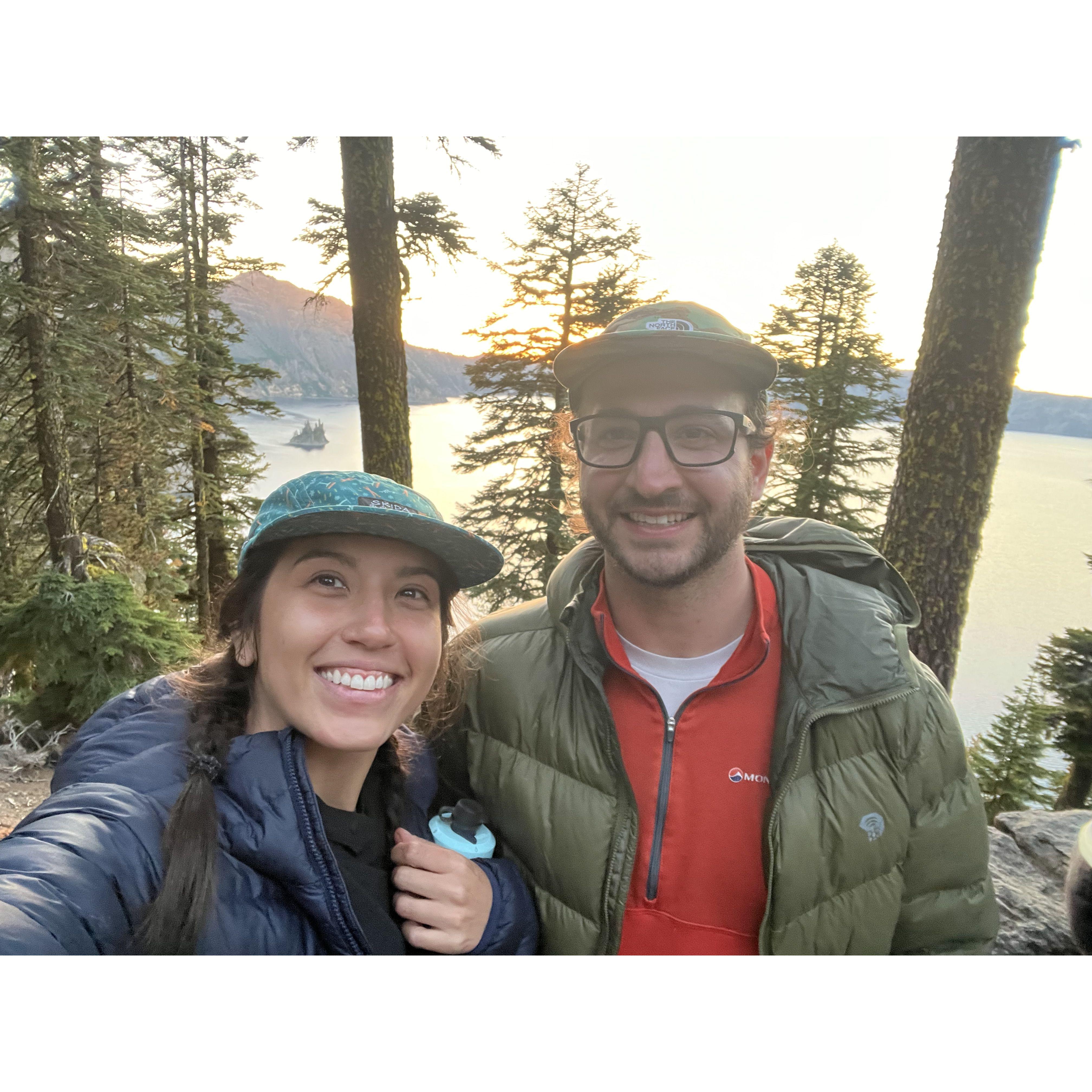Sunset at Crater Lake