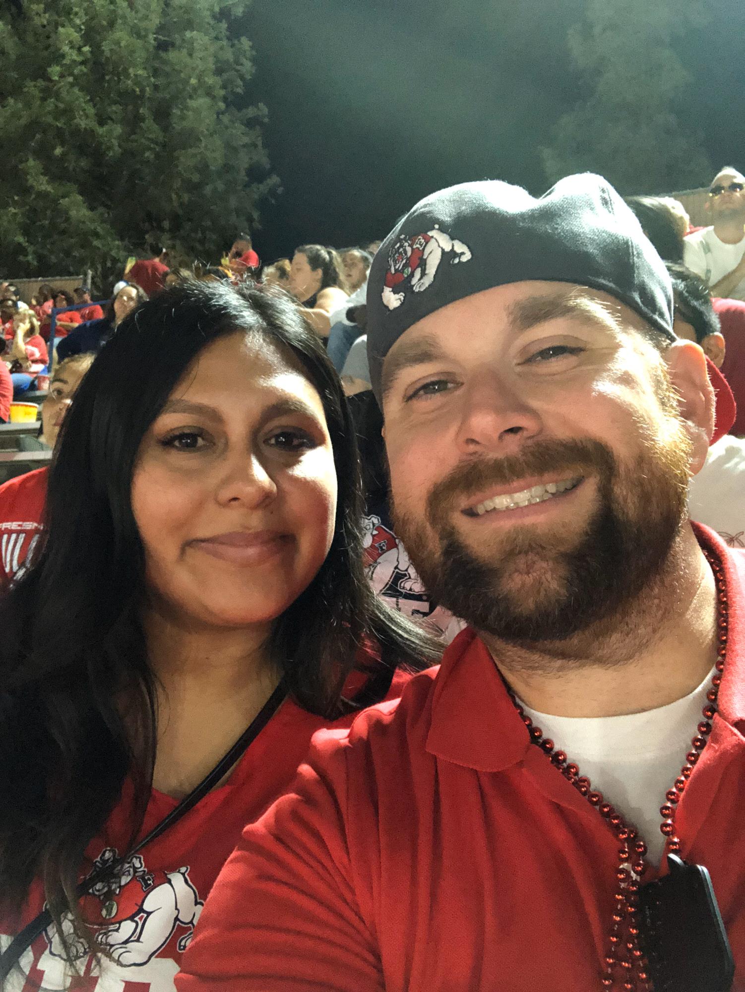 Representing the our alumni at the Fresno State game. Go Bulldogs!
