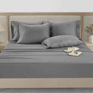 Hotel Signature 800 Thread Count Cotton 6-Piece Sheet Set, King, Gray