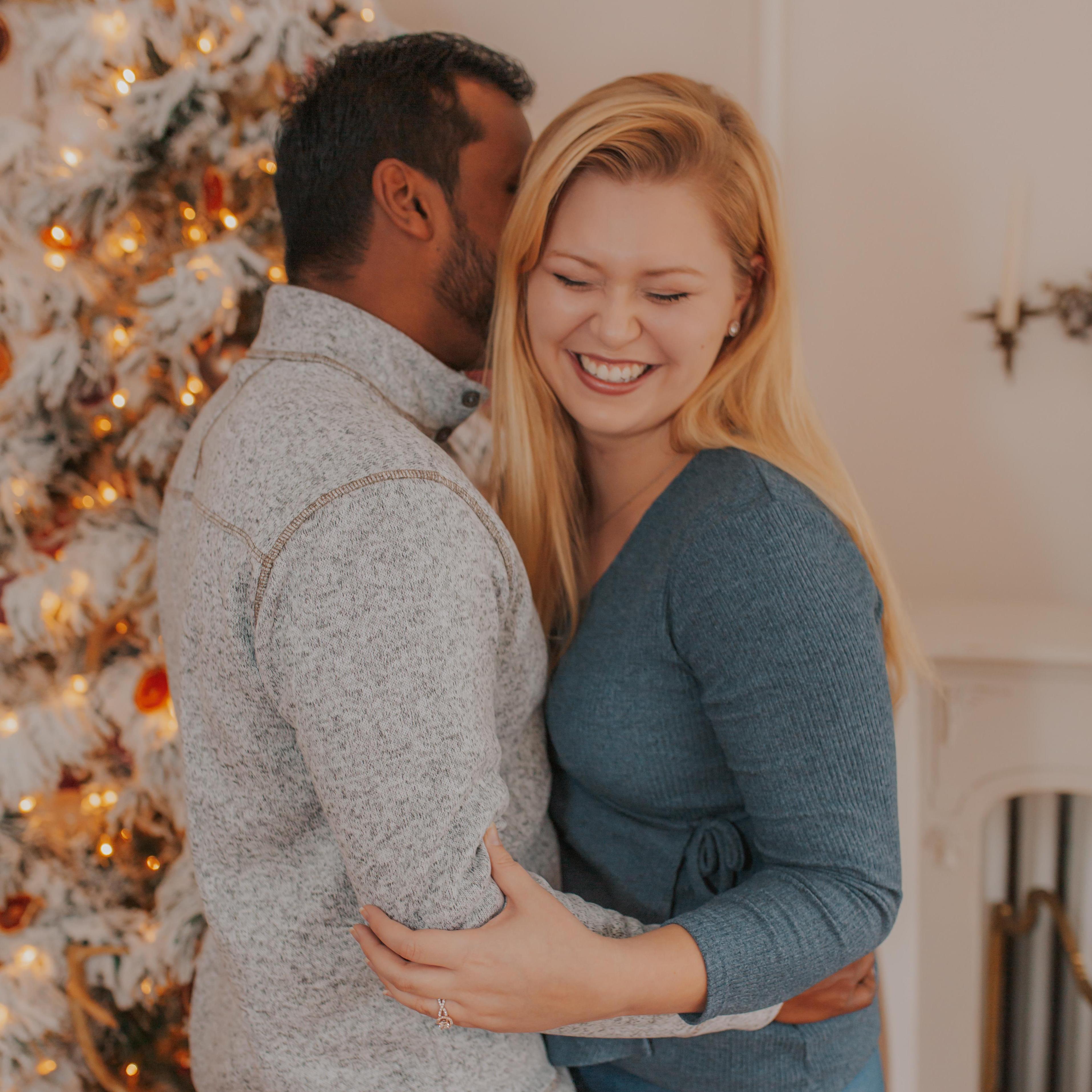 Our wedding photographer took some amazing Christmas photos for our first (and only) engaged Christmas! PC: Kylie Marie Moore Photography