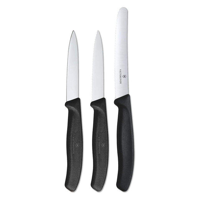 Victorinox 6.7113.3 V6.7113.3 Swissclassic Paring Knife Set, Black