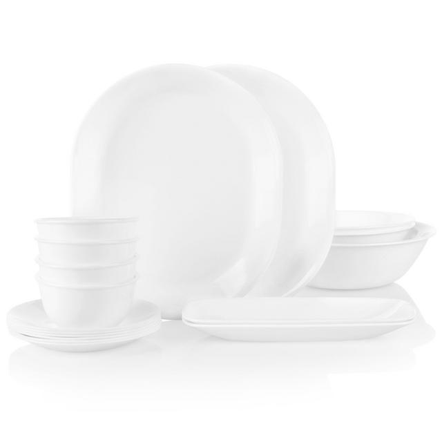 Corelle®Winter Frost White 17-piece Party Pack