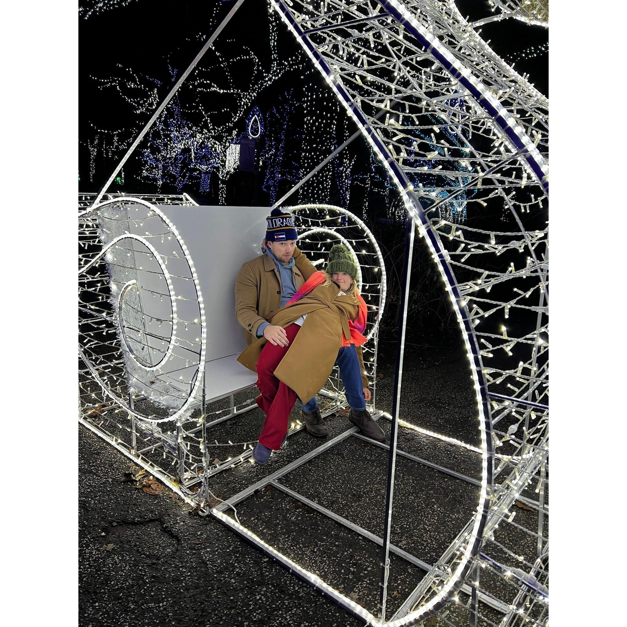 Zoo lights in Cleveland at the Metroparks Zoo