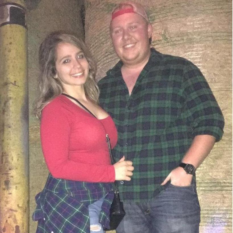 Our first picture together, 2018, at a Dylan’s fraternity’s “Woodser” function.