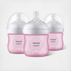 Philips Avent Natural Response 4 Oz Baby Bottle, Set of 3