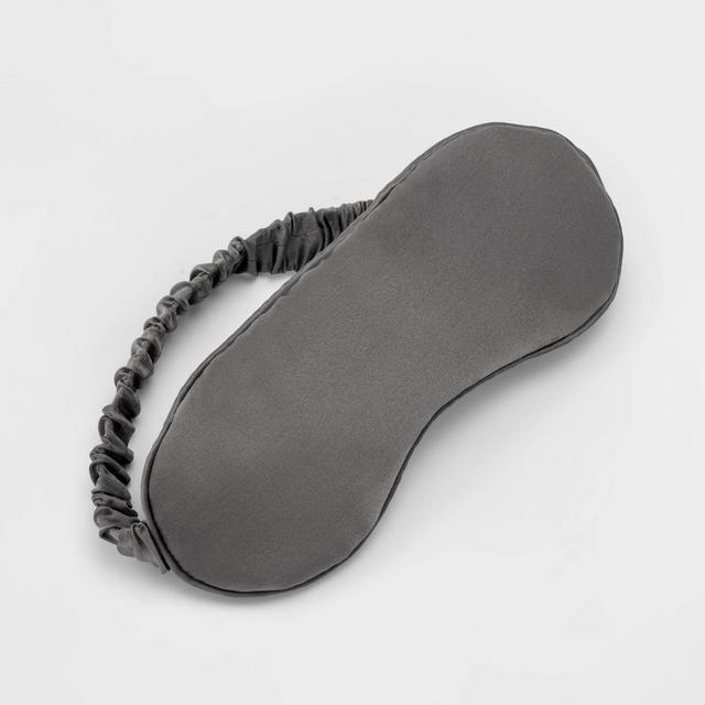 Solid Silk Eye Mask Dark Gray - Casaluna™