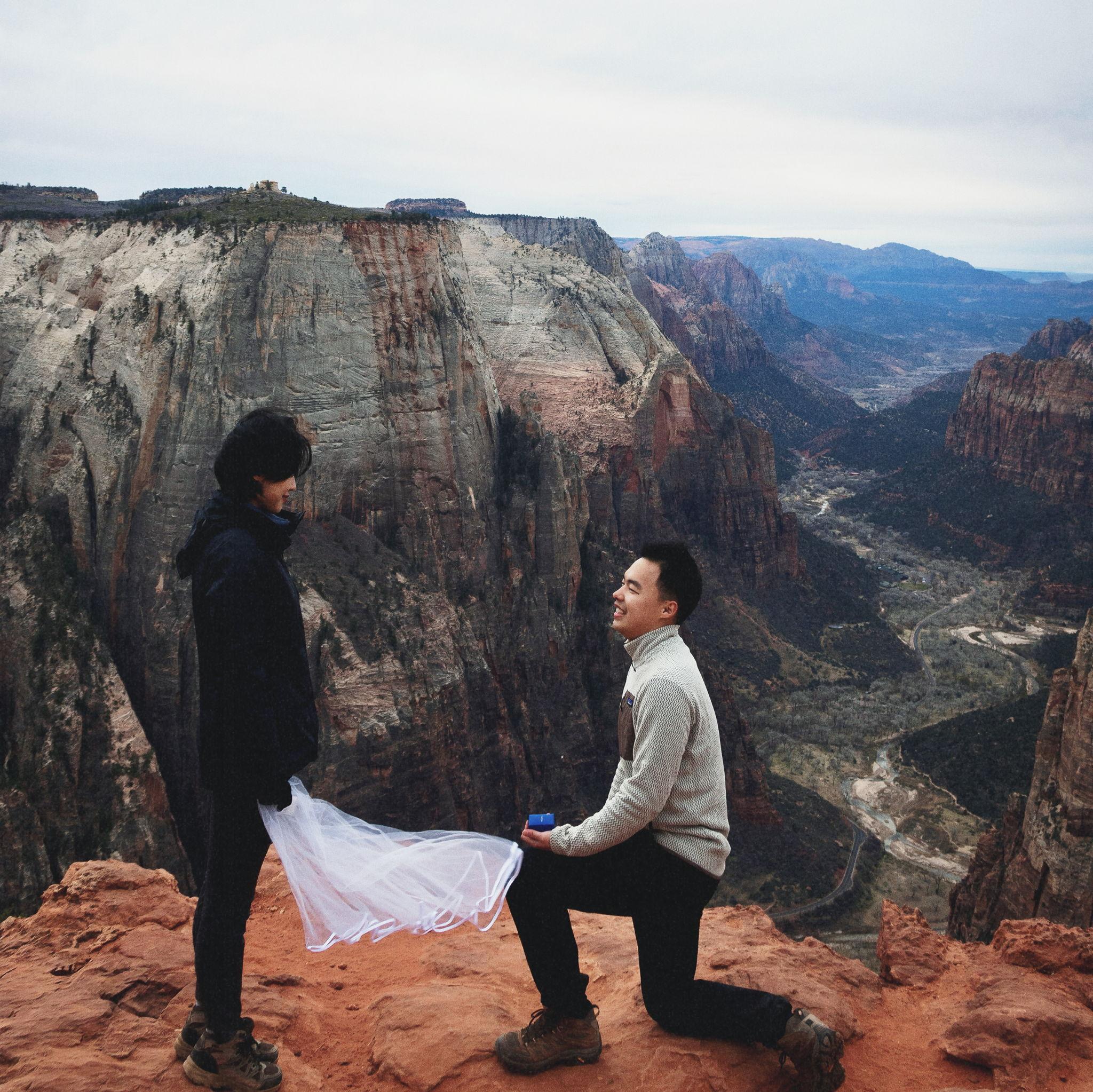 Proposal at Zion, 12.23
