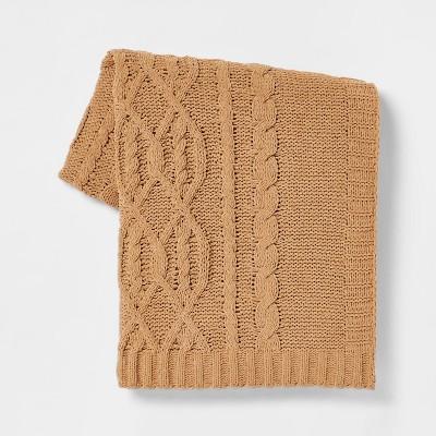 50"x60" Cable Knit Chenille Throw Blanket - Threshold™