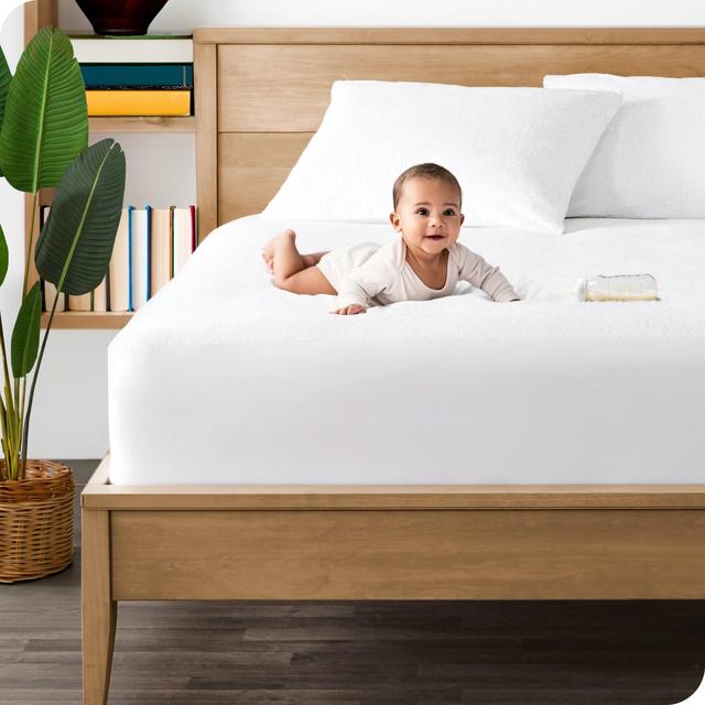 Breathable Waterproof King Mattress Protector by Bare Home