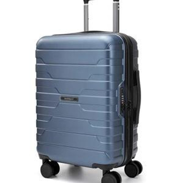 BAGSMART Carry On Luggage 19 L x14 W x9 H Airline Approved with Spinner Wheels, Lightweight 20 Inch Luggage with TSA Lock, Expandable Hard Shell Carry On Suitcases for Men Women, Royal Blue