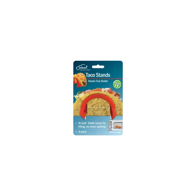 Jokari Taco Holder Server Set, Plastic Stands for Soft or Hard Shell Tacos to Fill and Serve