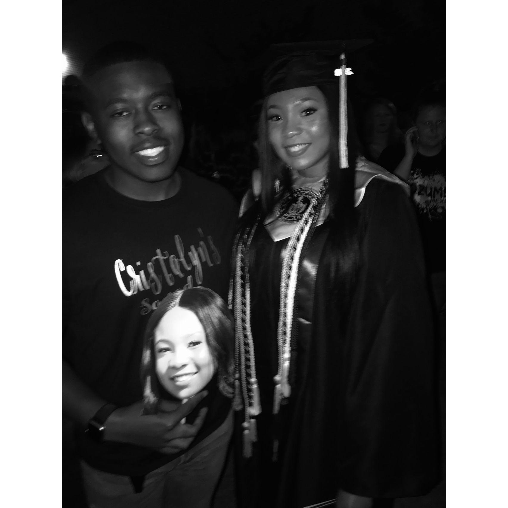 Cristalyn’s high school graduation day
