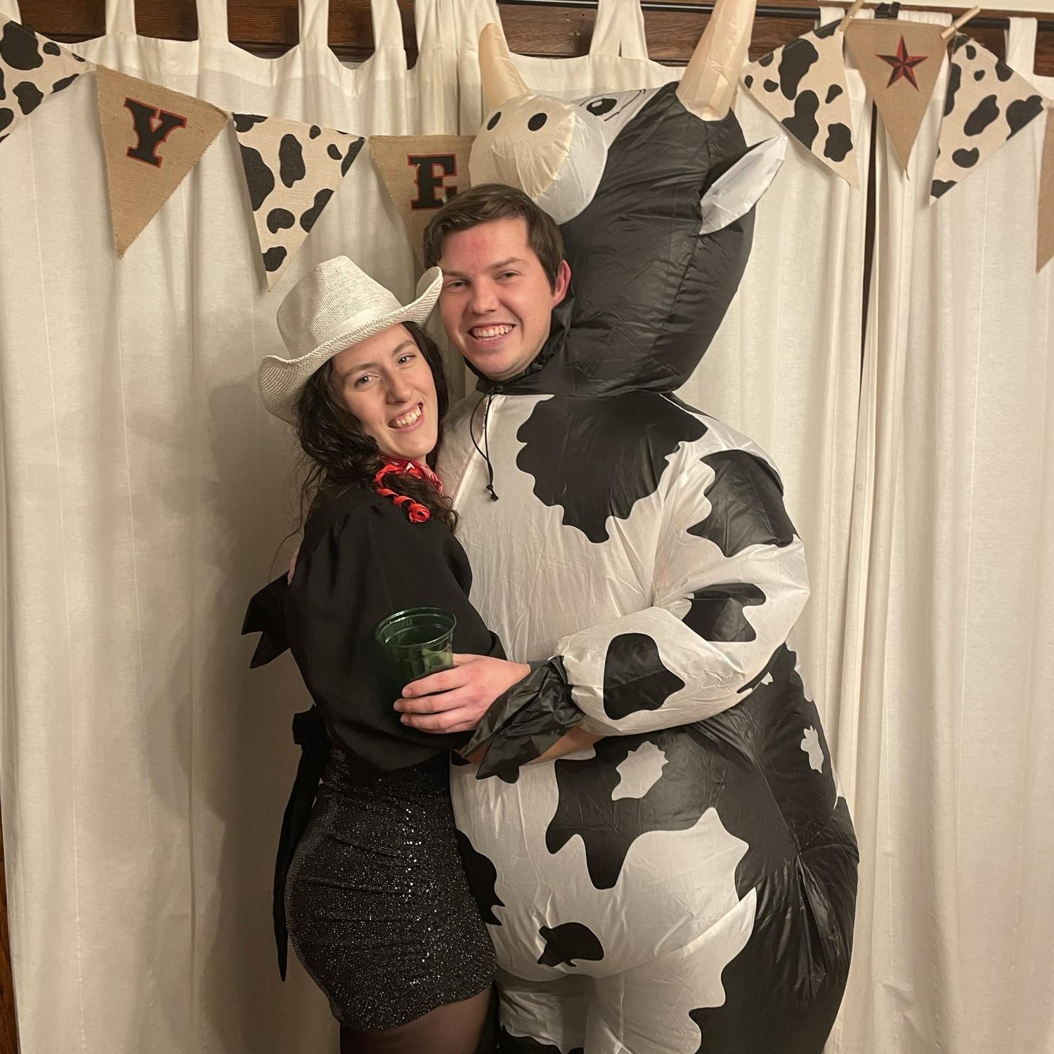 Tim holds the most wins for Christmas Rager for Charity costume contest (and he's banned from winning again because everyone is jealous)