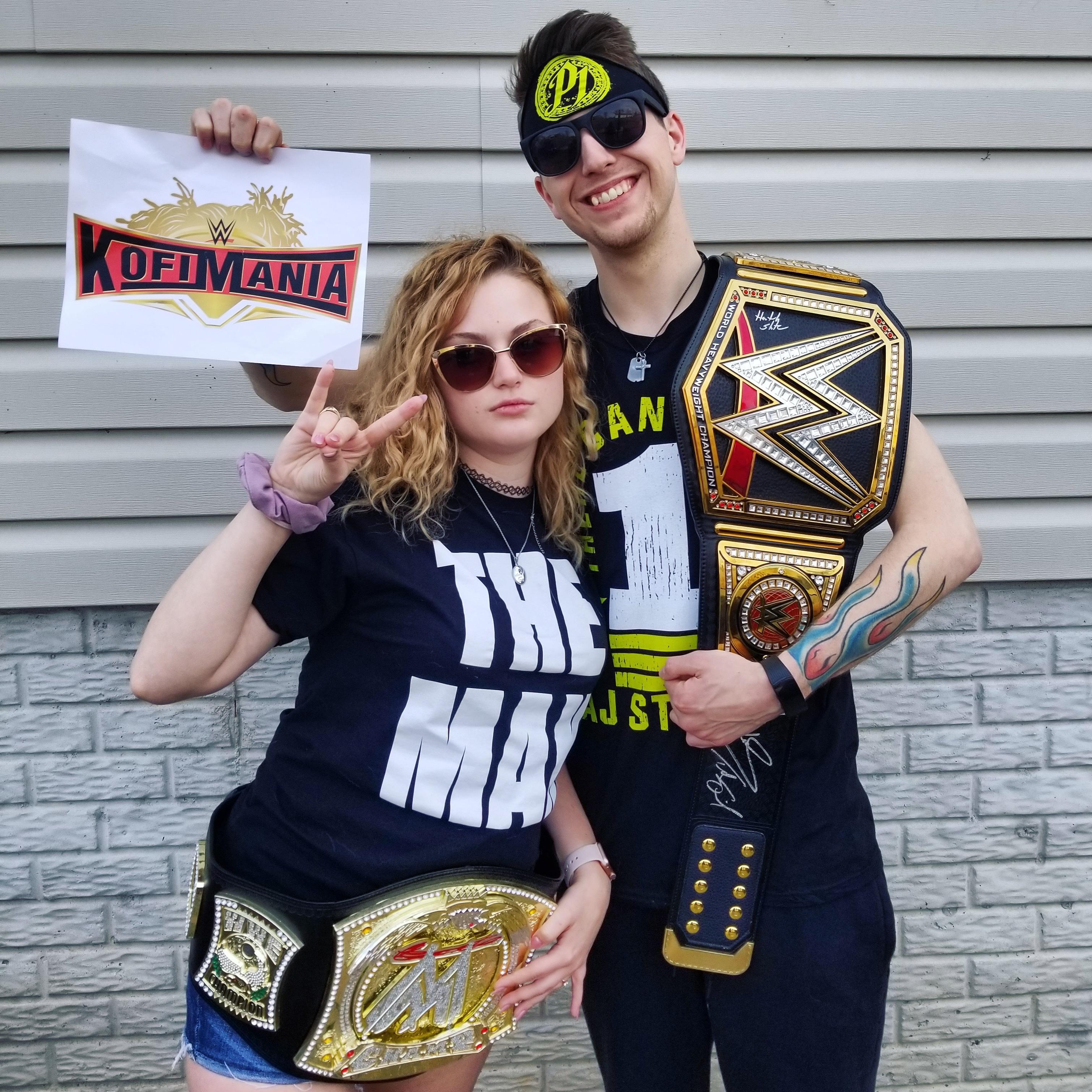 The biggest wrestling dork in the country... And her favorite person.