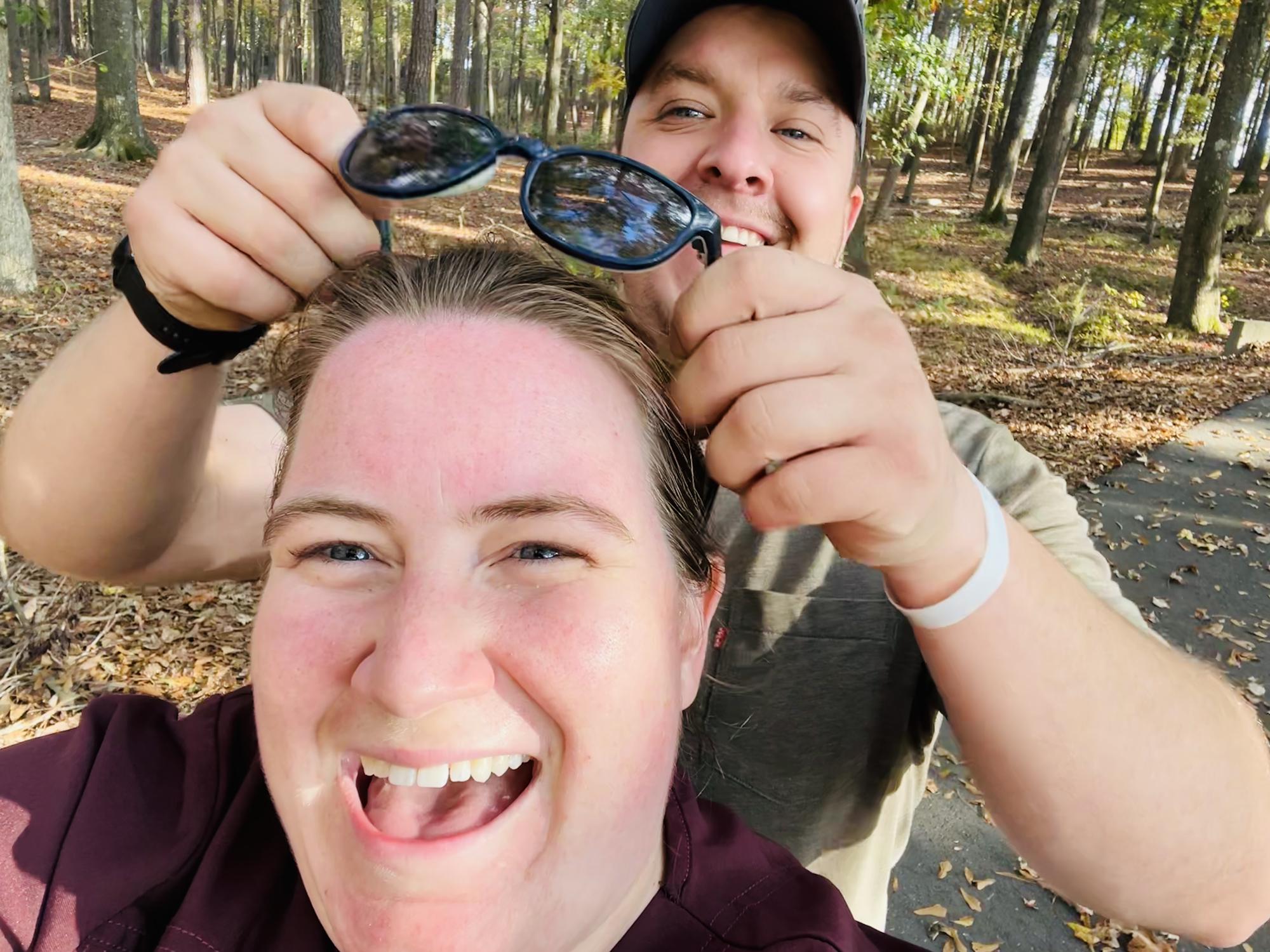 Having fun on the trails!