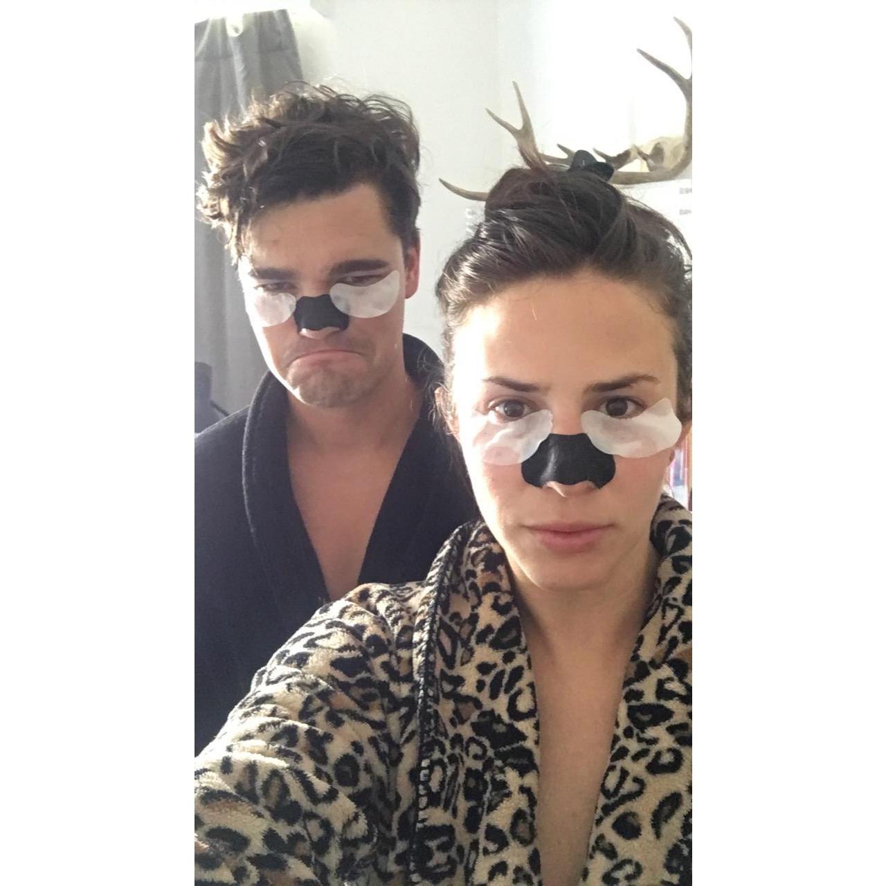 In our natural state. Forcing Kevin into a beauty routine.