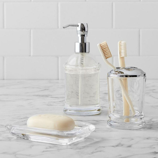 Classic Handcrafted Glass Bathroom Accessories - Small