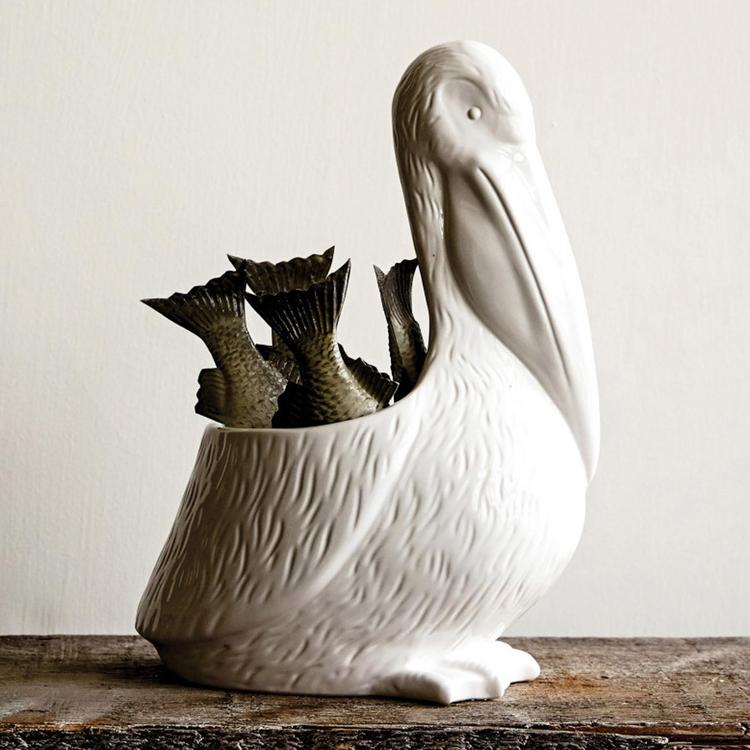 Storied Home, Pelican Shaped Planter | Zola