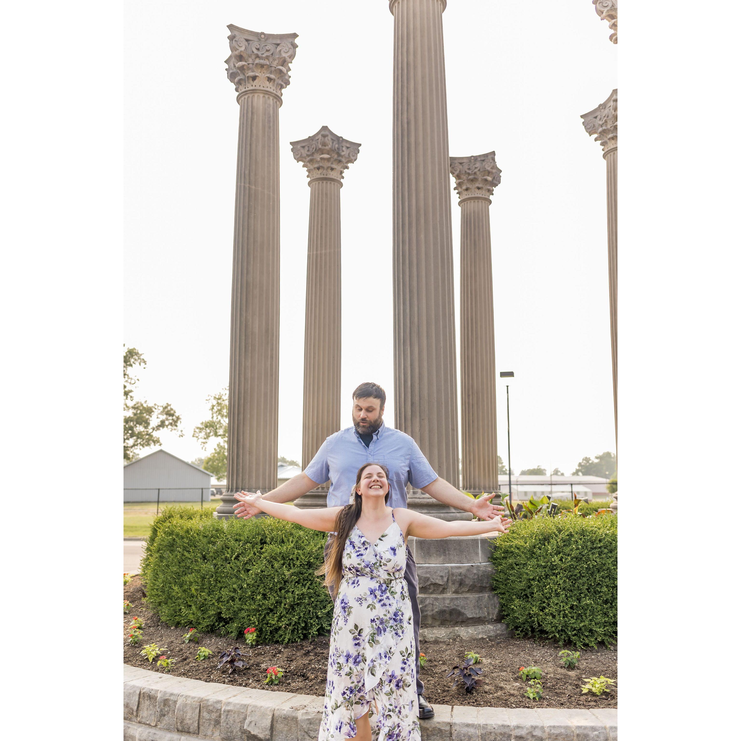 We did an Engagement photo shoot through Minnetrista's paths and gardens in June of 2023.