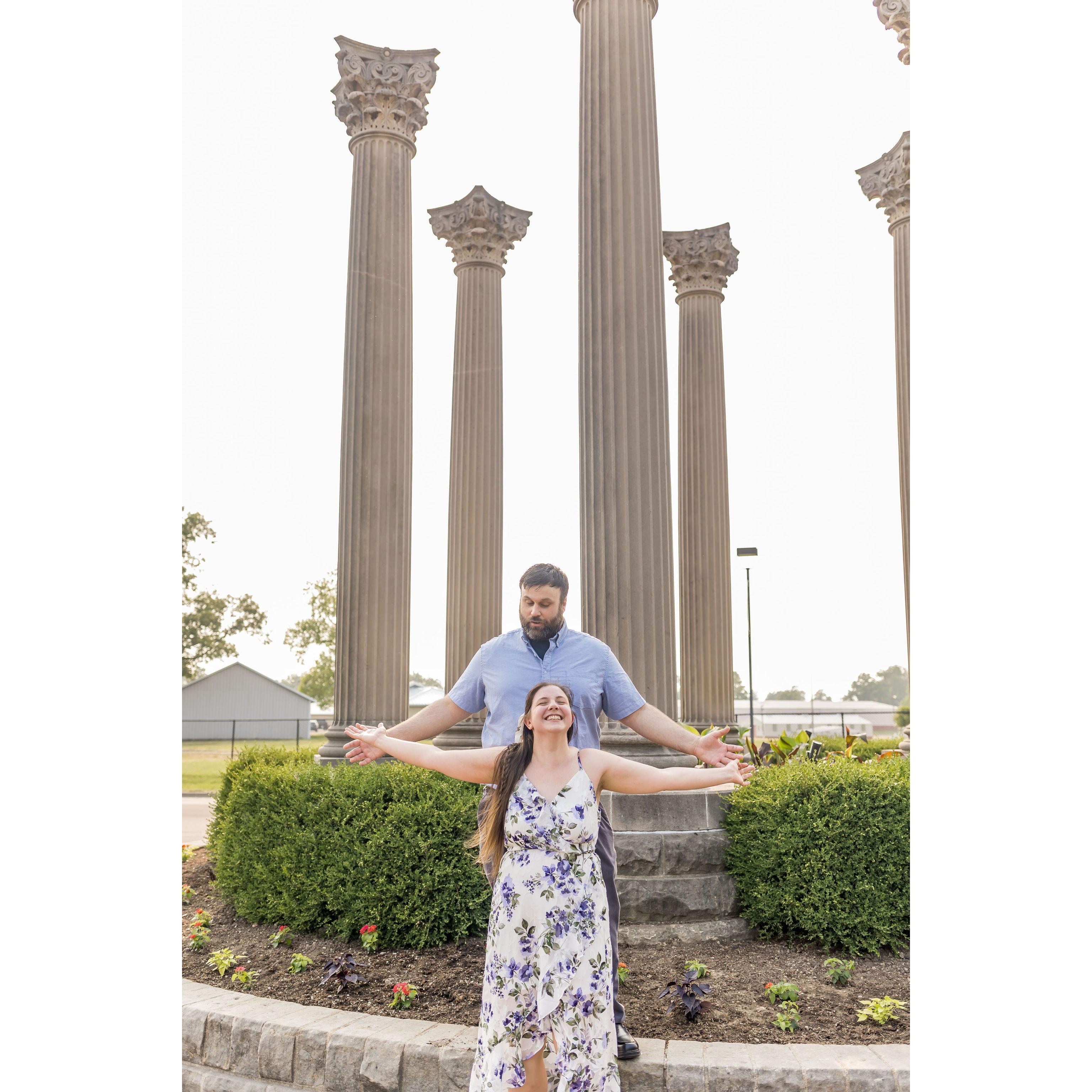 We did an Engagement photo shoot through Minnetrista's paths and gardens in June of 2023.